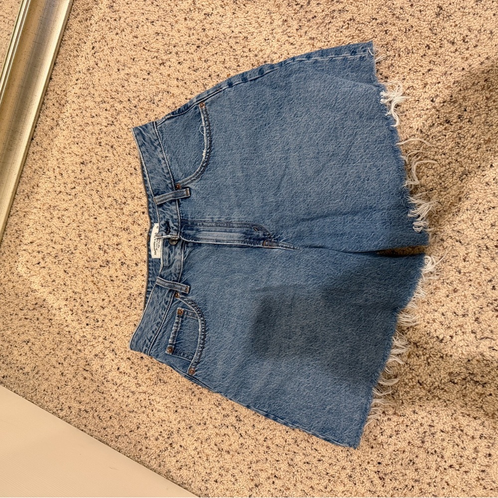 Abercrombie & Fitch Light Blue Denim Shorts